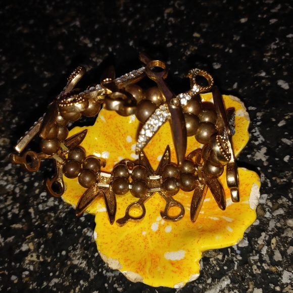 Vintage Scissors bling bracelet - Picture 3 of 3